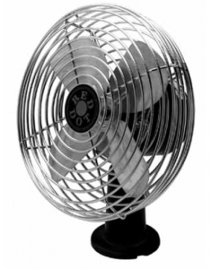 Front angle view upright fan