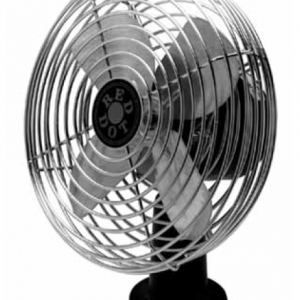 Front angle view upright fan