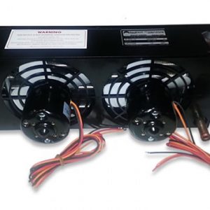 Back view of double fans