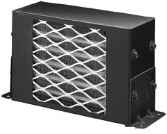 Angle view of Heater showing grill and condenser
