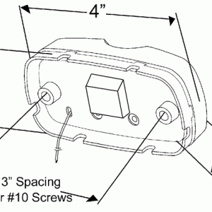 Two-Bulb Square-Corner Clearance / Marker Lamp 46792 - Image 4