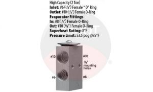 Product image Red Dot 71R8321 expansion valve with specs