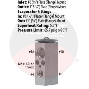 Product image Red Dot 71R8440 expansion valve with specs