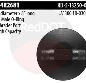 Product image Red Dot 74R2681 receiver drier top view with specs