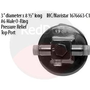 Product image Red Dot 74R2706 receiver drier top view with specs