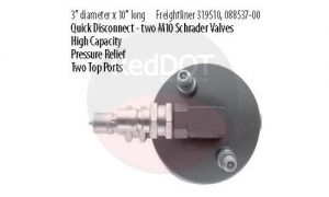 Product image Red Dot 74R3317 receiver drier top view with specs