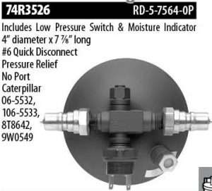 Product image Red Dot 74R3526 receiver drier top view