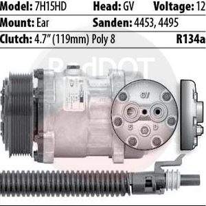 product image Red Dot 75R81382 compressor mount specs