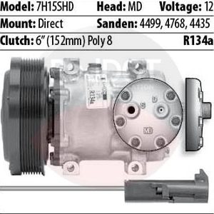 product image Red Dot 75R81412 compressor with specs