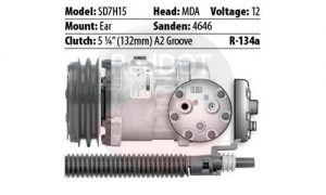 Product image Red Dot 75R81462 compressor with specs