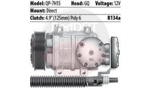 Product image Red Dot 75R81632Q compressor with mount and specs