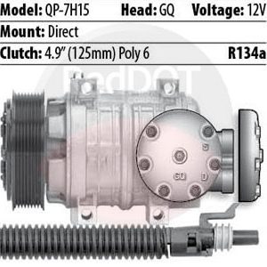 Product image Red Dot 75R81632Q compressor with mount and specs