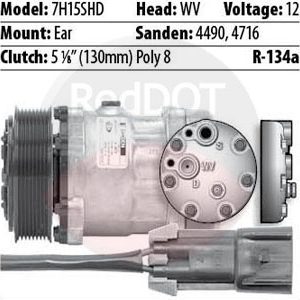 Product image Red Dot 75R81762 compressor with specs