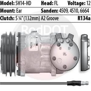 Product image Red Dot 75R8382Q compressor with specs