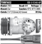 Product image Red Dot 75r81652Q compressor with connections and specs
