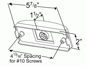 Grote 46832 Clearance Marker Lilght Specs Drawing Diagram