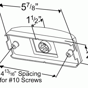 Grote 46832 Clearance Marker Lilght Specs Drawing Diagram