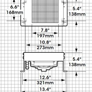 Diagram of dimensions