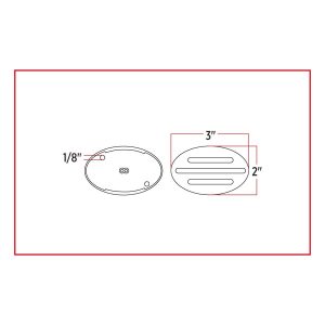 TLED-FG2CR Flatline Clear Red LED G2 Marker Light - Image 4