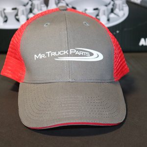 front of trucker hat